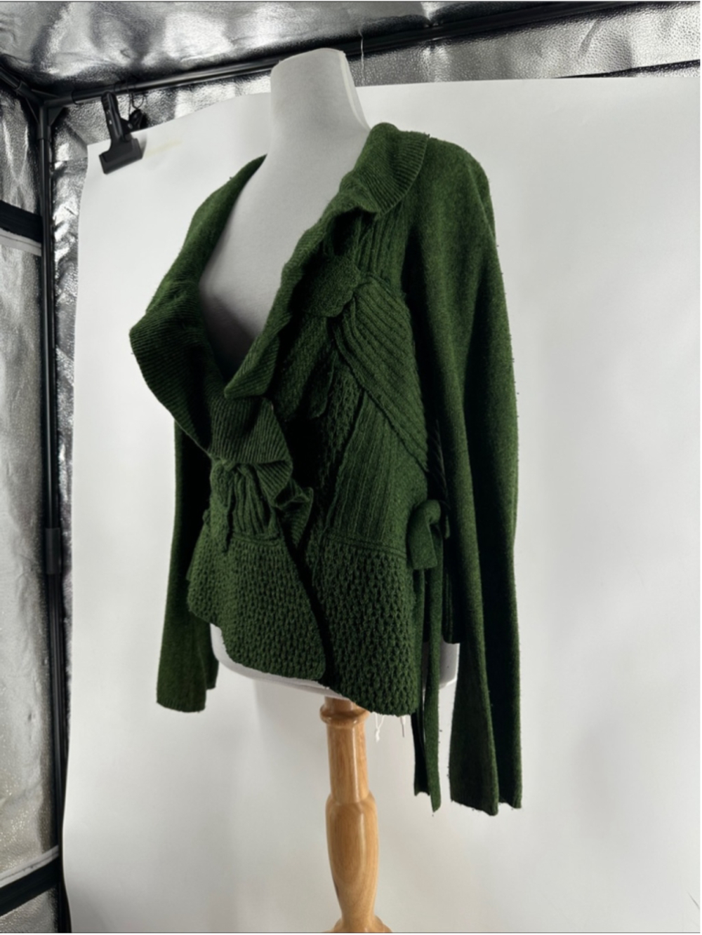 Anthropologie Moth cardigan cotton angora cashmere eccentric fairy sz sm - Picture 11 of 14